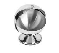 NESTINGHO Sucrier Incassable Sphérique en Acier Inoxydable Argenté Multifonctionnel Couvercle Réversible Créatif Cuisine Moderne et Table à Manger