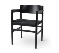Nestor Chaise Mater Hêtre galon noir - 5704794080044