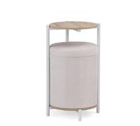 Nestup 1 - Table d'appoint Blanc/Chêne