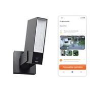 NETATMO Caméra de Surveillance Extérieure, Wi-Fi 5 GHz, 2K HDR, Détection IA Personnes/Véhicules/Animaux, Projecteur LED 12 W, Sirène Intégrée 105 dB, Stockage Local, Sans abonnement, Noire, NOC2-B-EC