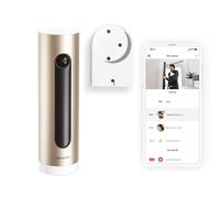 Netatmo Caméra de Surveillance Intérieure Intelligente avec Support Mural, WiFi 2,4 GHz, Détection des Mouvements, Vision Nocturne, Aucun Abonnement, NSC-AMZ, 1920p