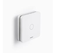 Netatmo CO Detector NCO-EC : Détecteur de Monoxyde de Carbone sans fil, alimentation batterie Lithium, dimensions 100x100x23mm, compatible Homekit, certifications NF & CE.