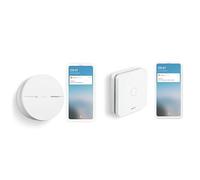 Netatmo Détecteur de Fumée Intelligent, 10 Ans de Batterie, Certifié NF et EN14604+ Détecteur de Monoxyde de Carbone Intelligent, 2.4 GHz Wi-FI, Alarme 85 DB, Tests automatisés, sans Box domotique,