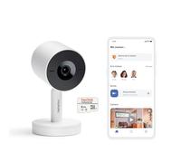 Netatmo Intelligente Caméra Intérieure Advance - Reconnaissance Faciale, Audio-Bidirectionnel, Angle de Vue de 130°, 2K HDR, 30 fps, Zoom X16, 2X Carte SD - Blanche
