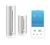 Netatmo Station Météo Intérieur Extérieur Connectée Wifi, Capteur Sans fil, Thermomètre, Hygromètre, Baromètre, Sonomètre, Qualité de l'air - Compatible Amazon Alexa, Apple Homekit et Google Home