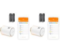 Netatmo Tête Thermostatique Connectée et Intelligente - Contrôle à Distance - Économie d'énergie - Accessoire pour Le Thermostat Intelligent et pour Le Pack pour Chauffage collectif, NAV -AMZ