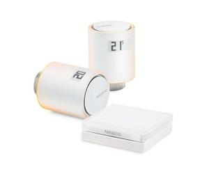 Netatmo - Tête thermostatique Vannes de radiateur intelligentes, blanc, 2 pièces NVP-EN