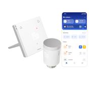 Netatmo Thermostat Connecté Original pour Chauffage Individuel -ETP-AMZ + Netatmo Tête Thermostatique Connectée Original - Radiateurs à Eau Chaude, Chauffage Pièce par Pièce - NVO