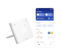 Netatmo Thermostat Connecté Original pour Chauffage Individuel - Pack Installation sans Fil/Filaire, Support Inclus, Économie d’Énergie, Compatible Matter(Alexa,Google,Apple), WiFi 2,4GHz-ETP-AMZ
