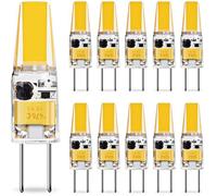 NetBoat Ampoule LED G4 3W Économie d'énergie Équivalent 25W Lampe Halogène/AC/DC 12V 300LM Blanc Chaud 3000K ,Lot de 10
