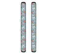 NETILGEN 1 paire de housses de poignée de porte de réfrigérateur, motif dalmatien - Antidérapantes - Pour garder propre des taches et des taches de nourriture