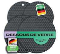 Netrox Dessous Plat Silicone Résistant Chaleur 4 Pièces