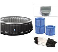 NetSpa Couvercle gonflable pour spa rond 4 places dia. 140cm : NETSPA MALIBU