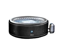 Spa gonflable rond 5-6 places à imprimés Boa - Noir - 196x71cm