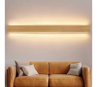 NETTLIFE Applique murale LED d'intérieur en bois 32 cm Moderne Up and Down 10 W 3000 K