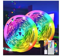 NETTLIFE Bande LED 20 m Bande RGB Rétroéclairage TV Bande lumineuse intelligente avec télécommande