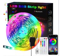 NETTLIFE Bande lumineuse LED 10 m RGB autocollante pour éclairage TV avec télécommande et gradation intelligente