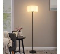 Nettlife Lampadaire abat-jour papier - Blanc