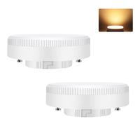 Nettlife Lot de 2 Ampoules LED GX53 Ultra Plat 5W (Eq 50W) 3000K Blanc Chaud 74x25mm