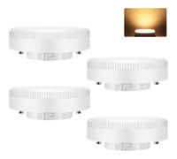 Nettlife Lot de 4 Ampoules LED GX53 Ultra Plat 5W (Eq 50W) 3000K Blanc Chaud 74x25mm