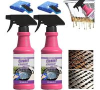 Nettoyant Barbecue, Nettoyant Grille Barbecue, 120 ml Degreaser Barbecue Cooking Grills, Nettoyant Barbecue Gaz, Dégraissant Barbecue, Cleaning Spray Oven Cooking Pan Dish Grease Stain (2Pcs)