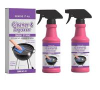 Nettoyant Barbecue Spray, 2X120ML Action Rapide Spray Degraissant Barbecue, Robuste Nettoyant Grille Barbecues Sprays, Sprays Dégraissant Barbecues Multiusages, pour Nettoyage Cuisine