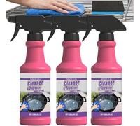 Nettoyant Barbecue Spray Dégrasseur Pour Gril - Action Rapide Extérieur - Élimine Résidus Alimentaires Brûlés et Graisses Incrustées - Pour Grille, Four, Poêle, Plancha (3PCS)
