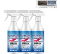 Nettoyant en mousse sans rinçage pour climatiseur, spray en mousse nettoyant pour serpentin AC, mousse nettoyante pour serpentin AC portable pour la maison, (3PCS)