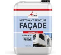 Nettoyant Façade, Rénovateur Toiture, Mur, Crépi, Peinture 5 L | Ravive l'Éclat des Couleurs, Façade, Crépi, Rpe, Enduits, Ciment, Béton et Aluminium Encrassés - Arcane Industries