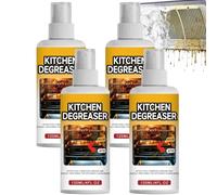 Nettoyant pour barbecue en spray Greasekiller, dégraissant puissant pour aliments brûlés et graisses tenaces, nettoyant multifonctionnel pour barbecue extérieur, spray nettoyant à action (4pcs)