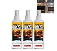 Nettoyant pour barbecue GreaseKiller, spray dégraissant sans odeur action rapide pour grils résidus cuisson, nettoyant multi-surfaces pour barbecues d'extérieur d'intérieur, nettoyant barbecue (3PCS)
