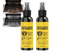 Nettoyant pour barbecue robuste dissout le carbone, spray nettoyant pour gril, spray dégraissant pour gril, dégraissant pour fumeur et plaque chauffante, sans danger pour l'acier inoxydable (2pcs)