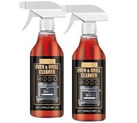 Nettoyant pour four, dégraissant et décapant à action rapide, spray nettoyant pour four et gril, mousse nettoyante sans frottement pour plateaux de barbecue, plaques de cuisson, micro-ondes (2 Pièce)
