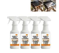 Nettoyant pour grilles de four, spray mousse pour surfaces cuisine (4PCS) | Mousse nettoyante multi-surfaces appareils cuisine, spray acier inoxydable, nettoyant pour grilles four, nettoyant barbecue
