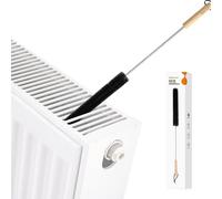 Nettoyant pour radiateurs avec brosse flexible et manche en bois - Longueur : 80 cm