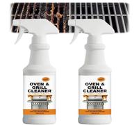 Nettoyant puissant pour four et gril, dégraissant en spray pour la cuisine, élimine les graisses et les résidus alimentaires incrustés, élimine les graisses épaisses et les dépôts (2pcs)