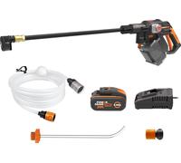 Nettoyeur à pression sur batterie WORX Nitro 20V Hydroshot 56 bar WG633E, moteur Brushless, incl.1 x 4Ah batterie et chargeur