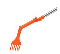 Nettoyeur de gouttière, outil de brosse réglable pour toit, portable, longue portée avec râteau, fonction de nettoyage compacte, fonction d'utilisation facile à balayer, outil de pelouse, accessoire