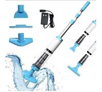Nettoyeur de piscine multifonction 3 en 1 sans fil aspirateur rechargeable 90 min d autonomie outil de nettoyage manuel portable