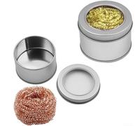 Nettoyeur de pointe de fer à souder, boule de fil d'acier pour souder, alternative à dessouder des tresses de cuivre, dissolvant d'oxydation pour pointes de fer, outil de nettoyage d'accumulation de
