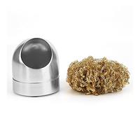Nettoyeur de pointe de fer à souder, support de fil pour l'oxydation des scories d'étain, améliore l'efficacité du soudage pour les travaux de soudage (Argent)