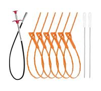 Nettoyeur De Serpent D'évier - Kit D'outils De Déblocage De Tuyaux De 9 Pièces, Ensemble De Dissolvant De Bouchons Flexible Et Durable Pour L'épilation, Le Drain De Douche, L'évier De Cuisine, La Sall