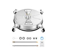VEVOR Nettoyeur de surface 395 mm – Inox sur roues, 275 bar, 2 buses, 2 tiges extension, pour béton