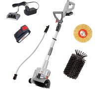 Nettoyeur de surfaces et joints IKRA IATR 20 | 20 V | Brosse en nylon et acier | Bois, pierre et joints | Nettoyage humide ou à sec | Avec batterie et chargeur