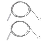 Nettoyeur de tuyaux Long Tube Flexible Brosse de Nettoyage Serpent Drain Clog Remover Drain Brush Aquarium Water Filter Pipe Air Tube Hose Cleaning Brush Sink Fridge Skinny Pipe Dredging Tool 155CM