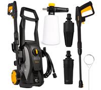 Nettoyeur haute pression 1600 W, 135 bars, BESTEN, moteur à induction, pompe en aluminium, débit de 426 l/h, modèle compact avec buse turbo et générateur de mousse