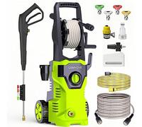 Nettoyeur haute pression, 2200W, pression de travail de 150 bars, débit de 540 L/H. Nettoyeur haute pression mobile avec buse réglable, idéal pour les voitures, les clôtures, les terrasses. Livré avec