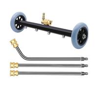 Nettoyeur haute pression 276 bar avec 2 | Balai nettoyeur haute pression 40 cm pour châssis, béton, terrasse, sol, jardin et machine à laver
