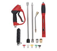 Nettoyeur Haute Pression 5200 Psi, Spray Multifonctionnel avec 3 tiges d'extension, 5 Embouts de buse pour Voiture Moto Salle de Bains Cuisine