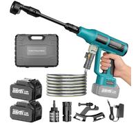 Nettoyeur Haute Pression à Batterie 700PSI à Batterie Compatible avec Batteries Makita 18V, Nettoyeur Haute Pression sans Fil avec 2 Batteries de 4,0 Ah, buse 6 en 1, pulvérisateur de Mousse, Filtre